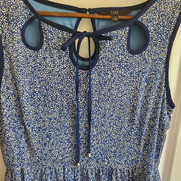 ALEX Marie Chiffon Fit and Flare Sundress Size 8 - Picture 5 of 6